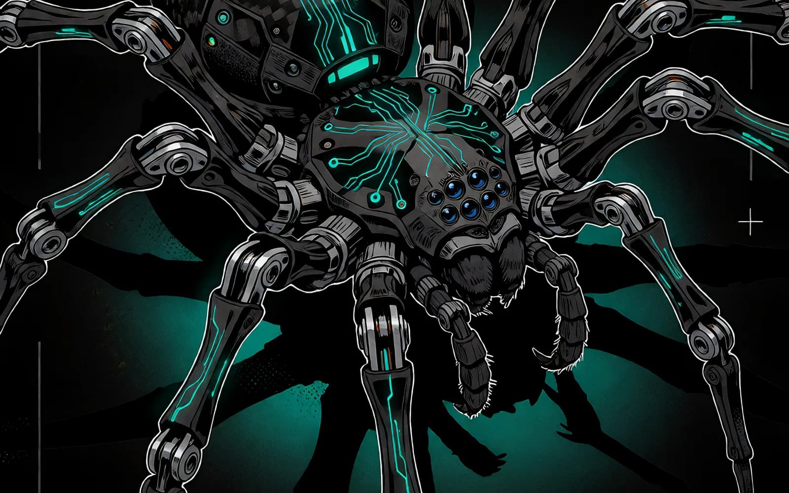 Neon Chrome Cybernetics - Ink Line