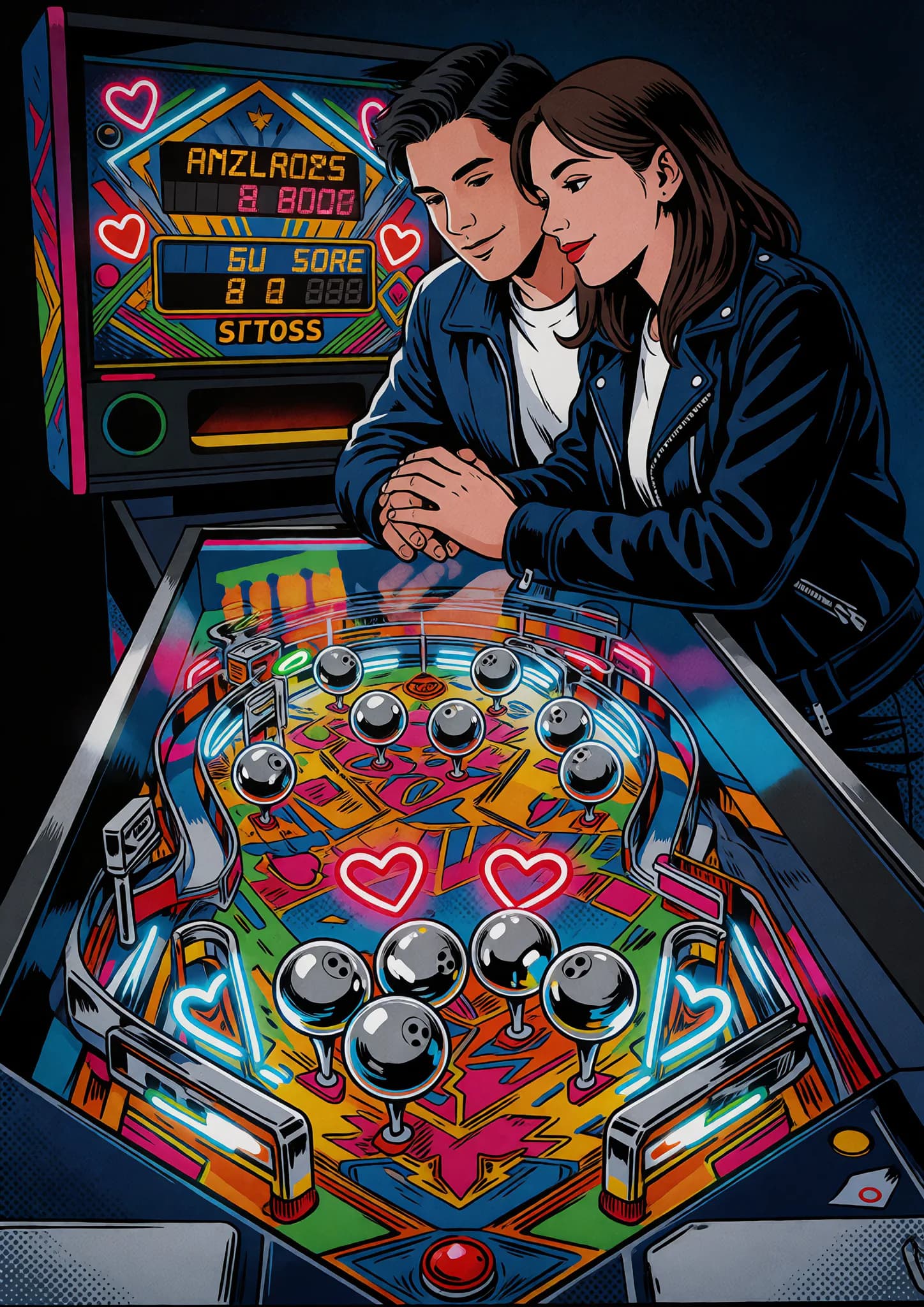 Multiball Heart Lock