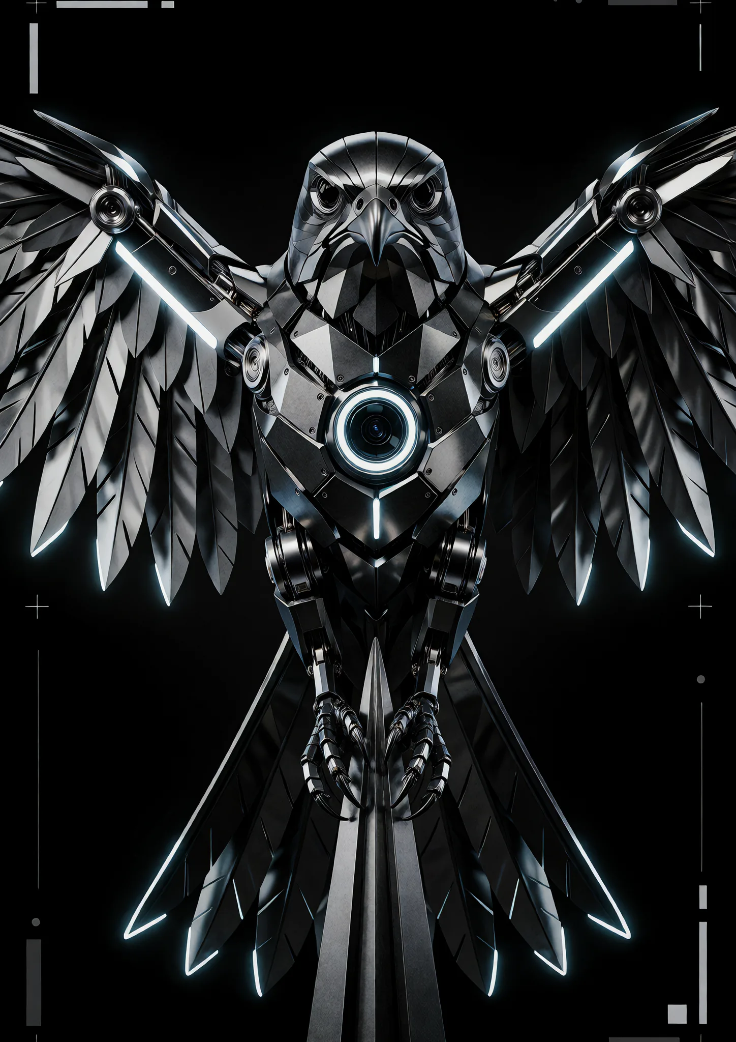 Noir Cybernetic Falcon