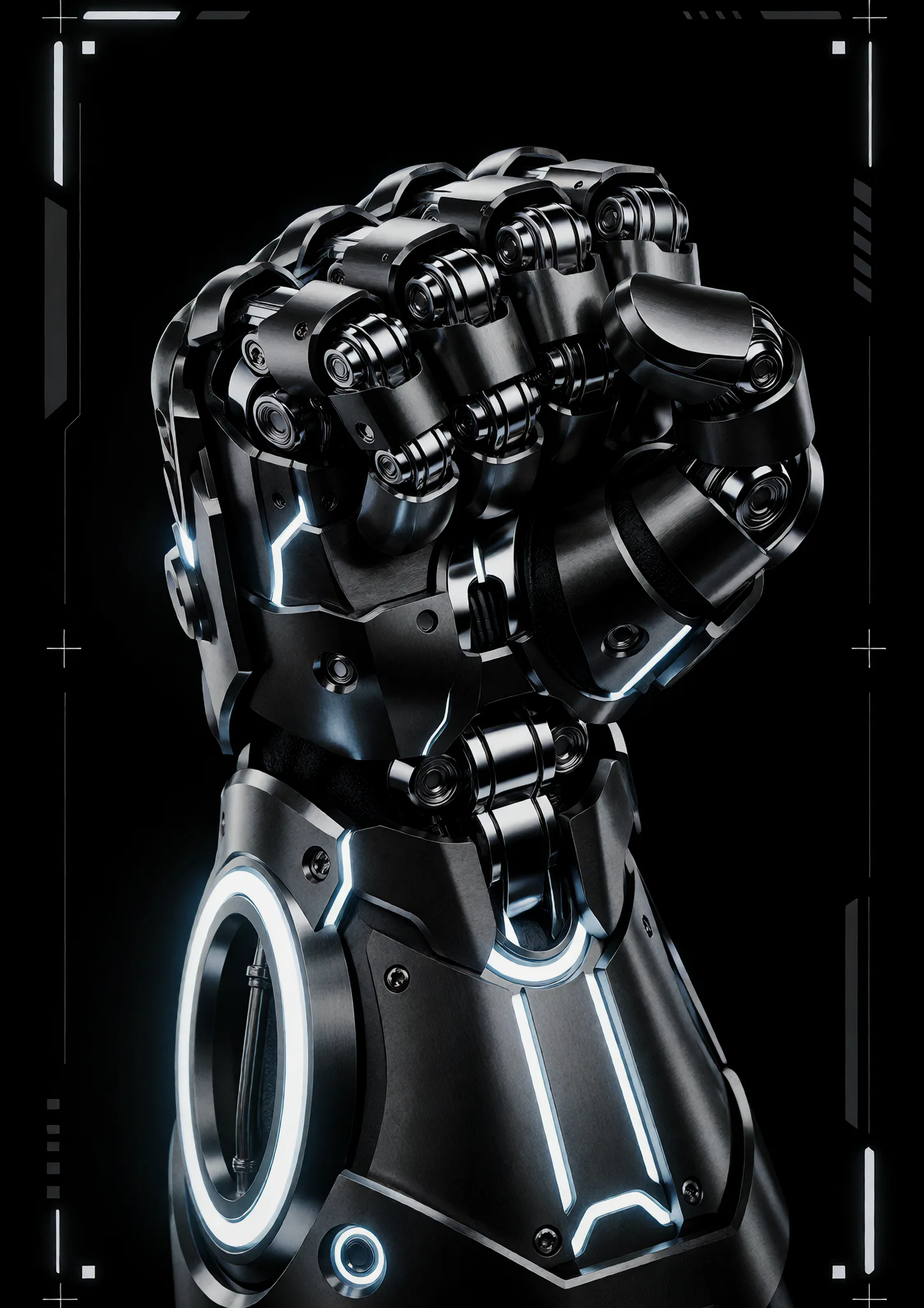 Noir Cybernetic Gauntlet