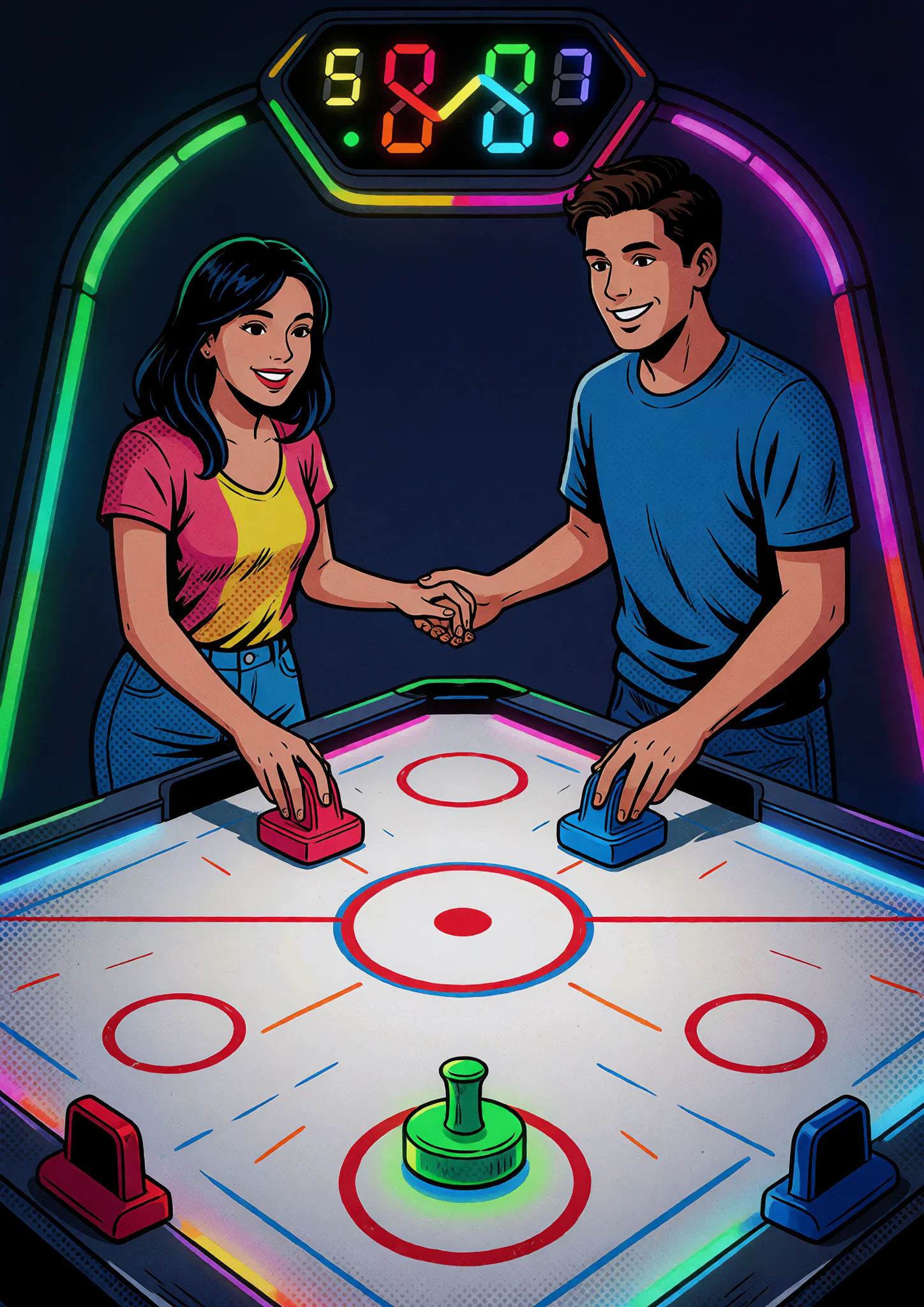 Overhead Air Hockey Lock