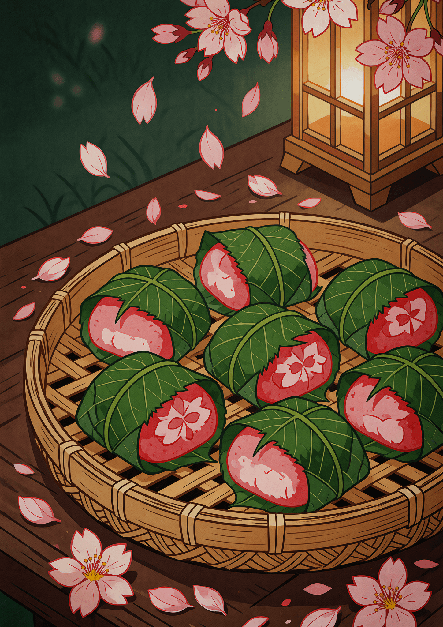 Sakura Mochi Trays